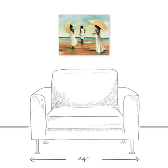Umbrella Ladies 20" x 16" Canvas Wall Art